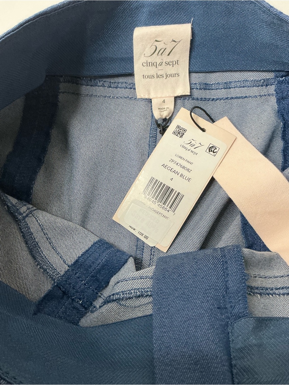 Cinq a Sept Women’s Loren Denim Pants Size 4 NWT - Picture 12 of 14